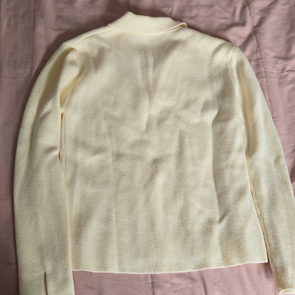 English Factory Cream Ribbed Sweater - Picture 5 of 5